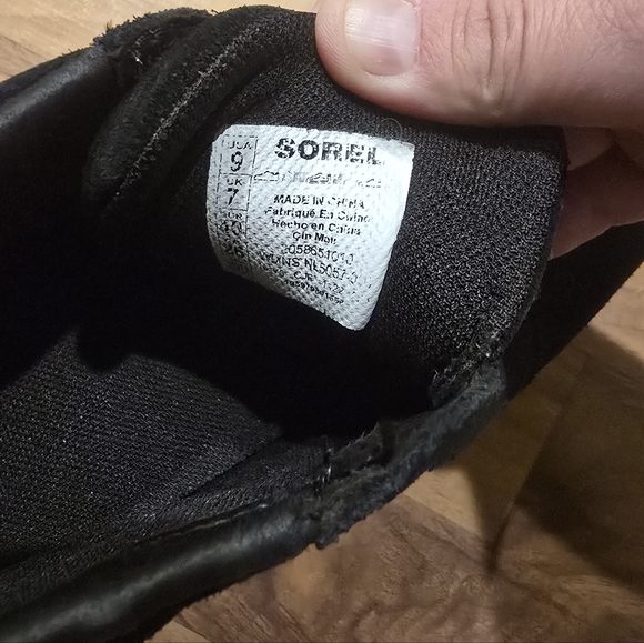 Sorel Women's Out N About Hidden Wedge Black And White Ankle Bootie Size 9 - Picture 8 of 10